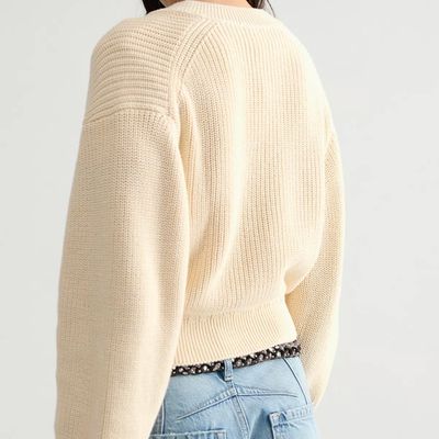 Free People Low Tide Pullover Marshmallow
