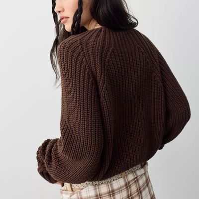 Free People Low Tide Pullover Chocolate
