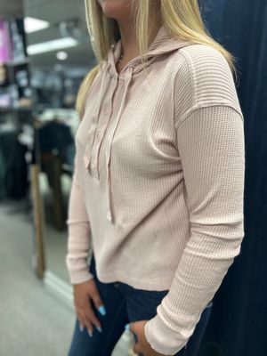 Bobi Button Front Hoodie