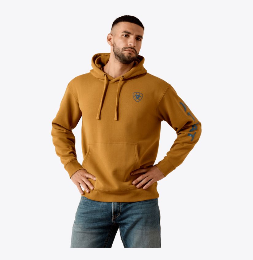 Ariat Logo Hoodie Bone Brown