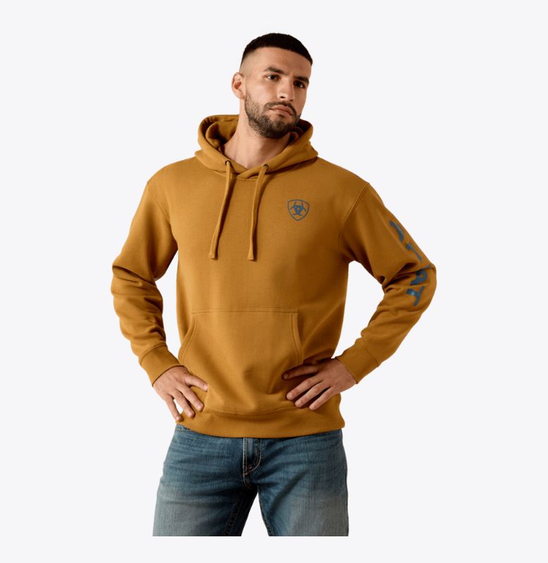 Ariat Logo Hoodie Bone Brown