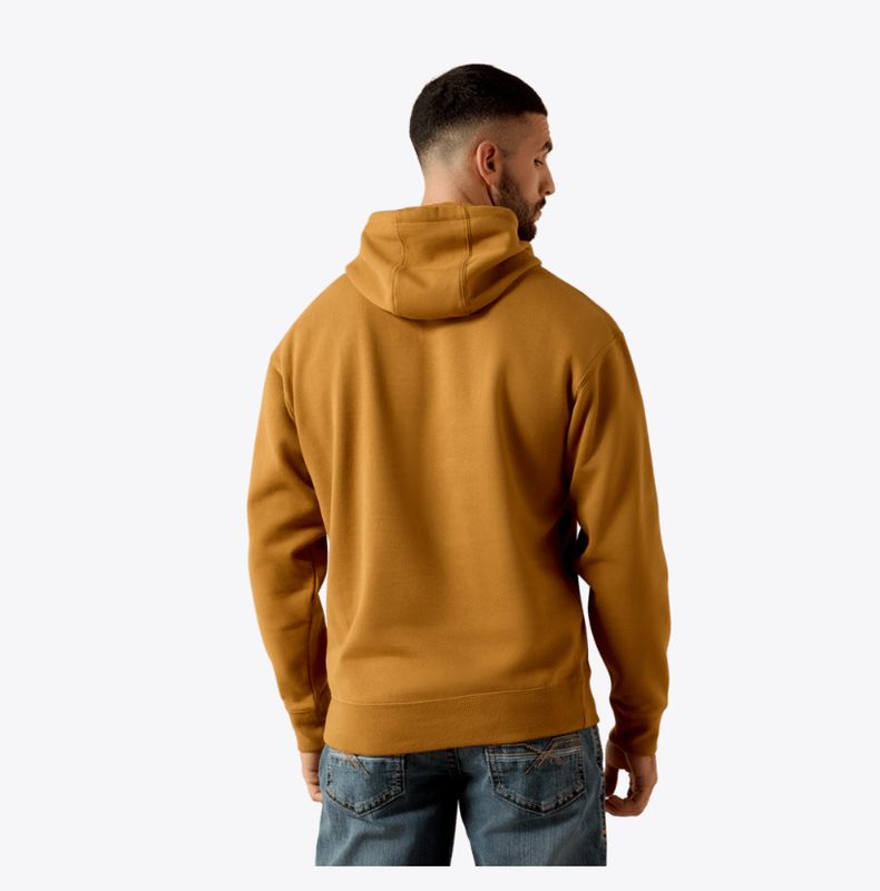 Ariat Logo Hoodie Bone Brown
