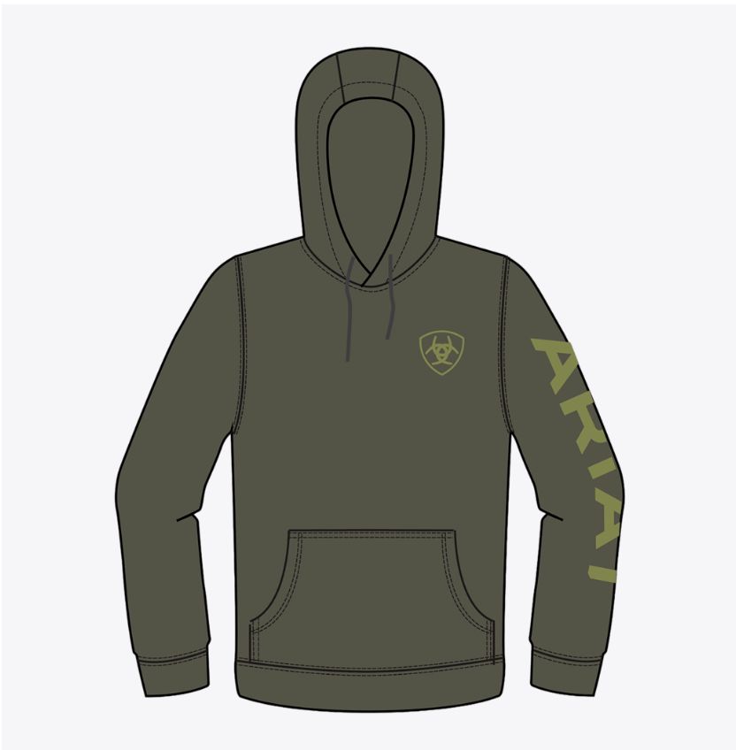Ariat Logo Hoodie Grape Leaf