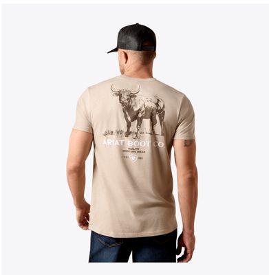 Ariat Beefy Boy T-Shirt Brindle Heather