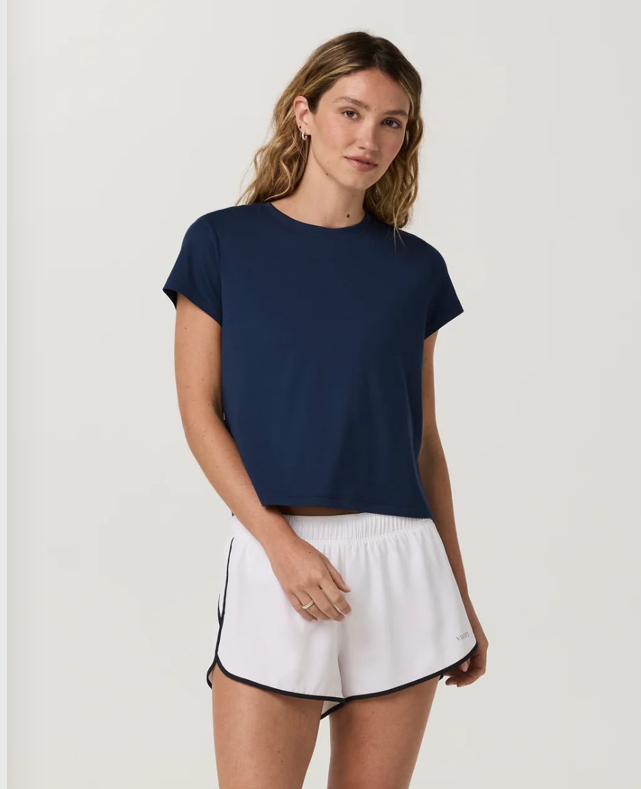Vuori Energy Classic Tee Blue Coast