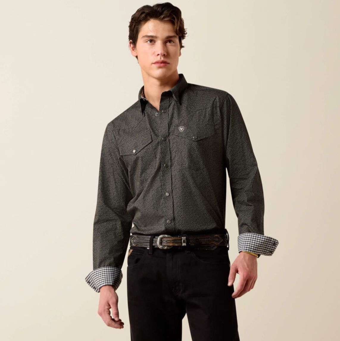 Wrinkle Free Braven Fitted Snap Shirt