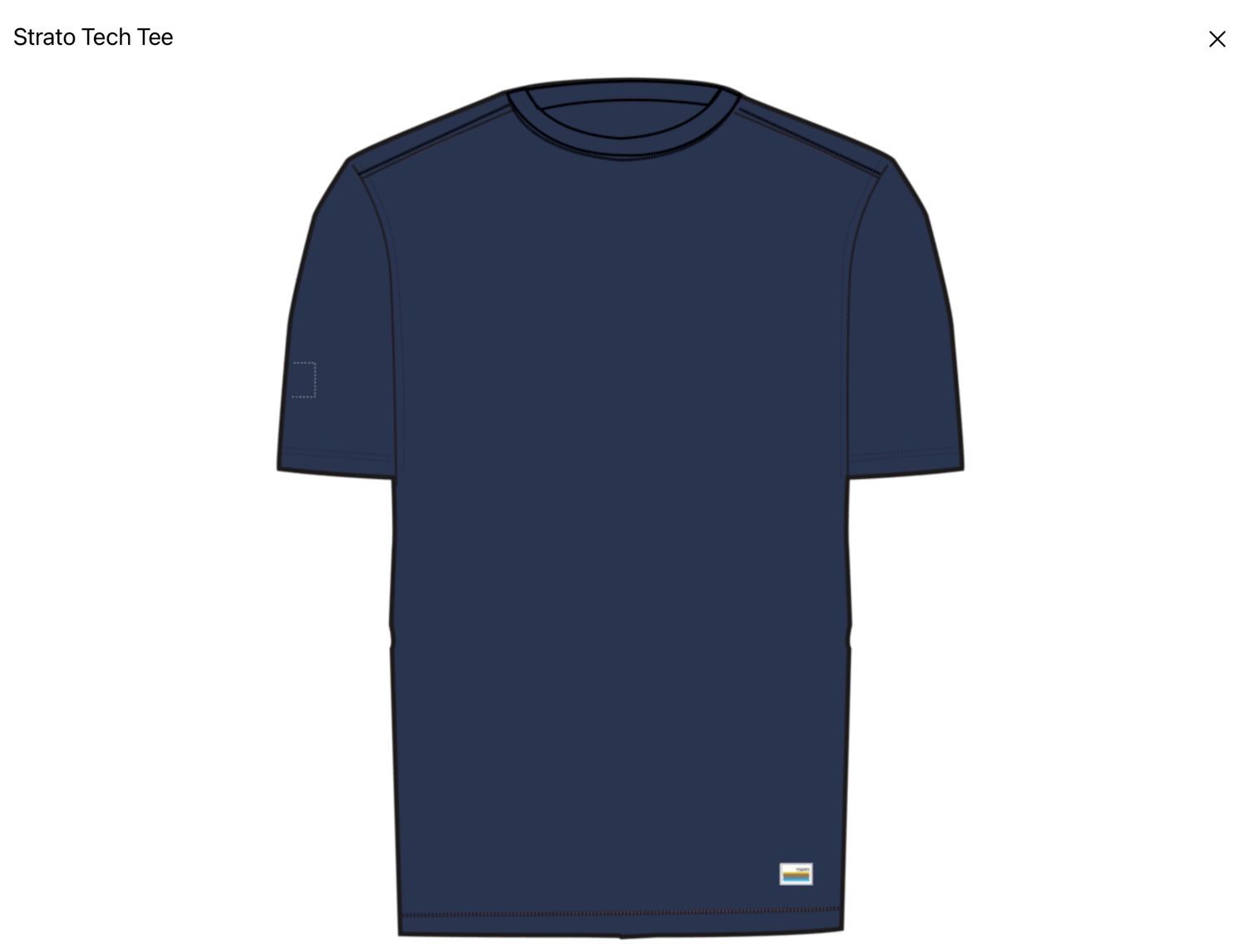 Vuori Strato Tech Tee Sapphire Heather