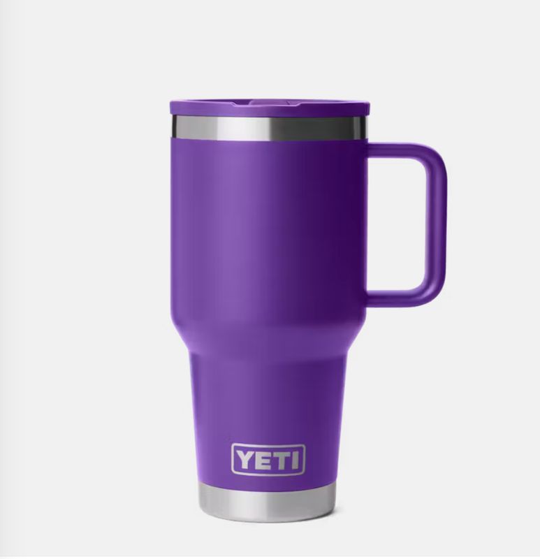 Yeti RAMBLER® 887 ML TRAVEL STRAW MUG  WITH COLOUR-MATCHED STRAW LID Pace Purple