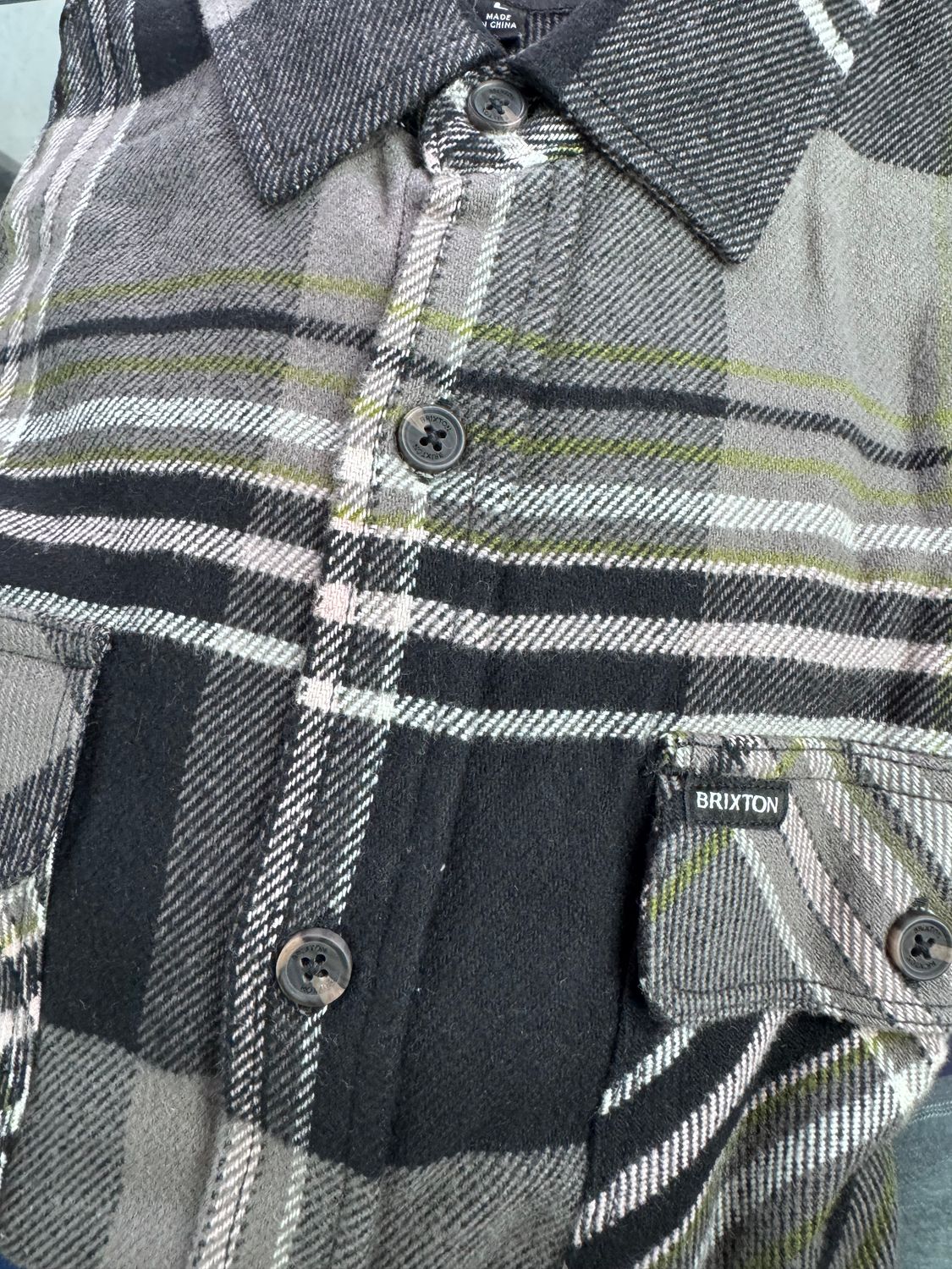 Brixton BOWERY FLANNEL Black Multi