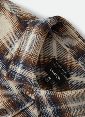 BOWERY FLANNEL Soft Brown Plaid