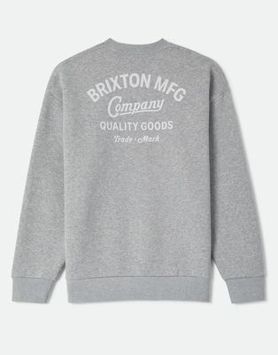 Brixton STRATON CREW Heather Grey