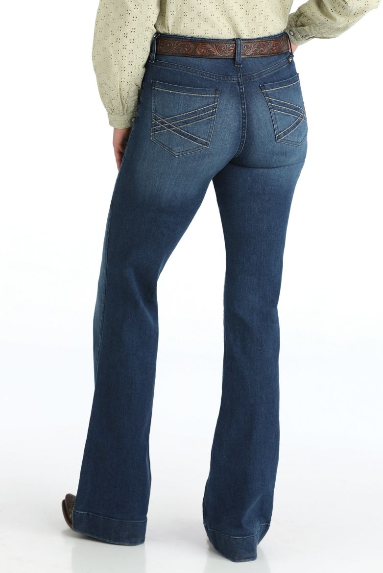 Cinch Cruel Women's Mila Trouser - Dark Stonewash