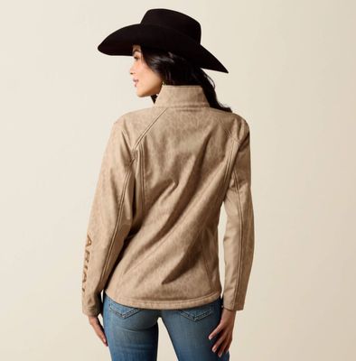 Ariat Logo Softshell Print Jacket Faded Leopard