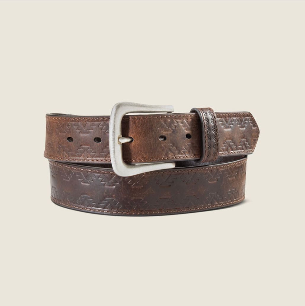 Ariat Southwest Emboss Leather Belt