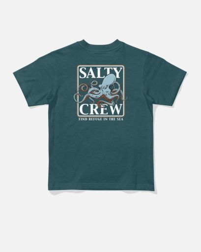 Salty Crew INK SLINGER TODDLER SS TEE, Colour: ATLANTIC BLUE, Size: 3T