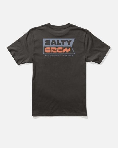 Salty Crew INVERSE FLAG BOYS SS TEE, Colour: BLACK, Size: S