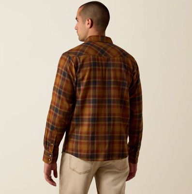 Ariat Retro Hynes Fitted Snap Shirt Rubber Plaid