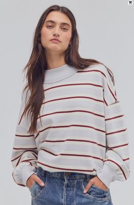 Free People Palm Spring Stripped washed blue combo