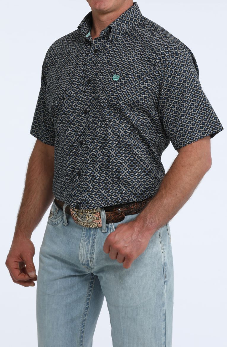 Cinch  S/S PRINT 7/26 - BLK