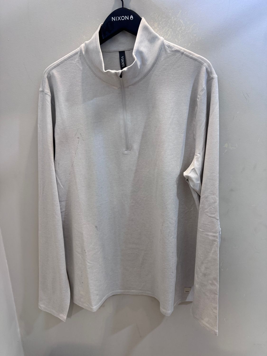 Ponto Half Zip Mock Neck Salt Heather