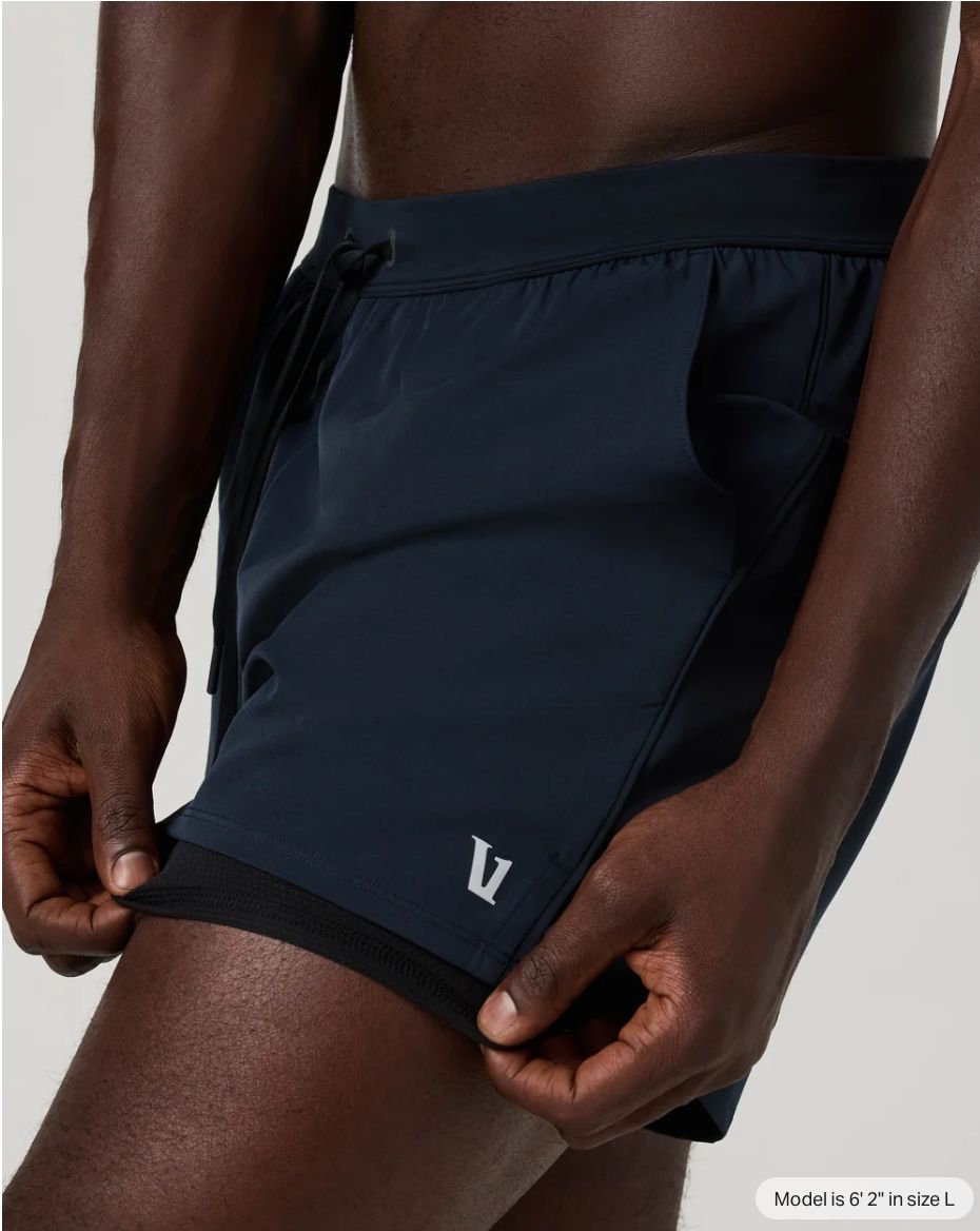 Vuori Course Short Lined 5" Ink