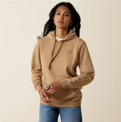Ariat Logo 2.0 Hoodie Khaki Heather