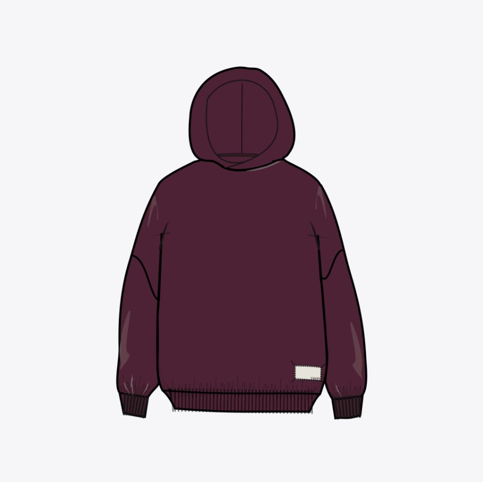 Vuori Restore OS Hoodie Cherry Noir
