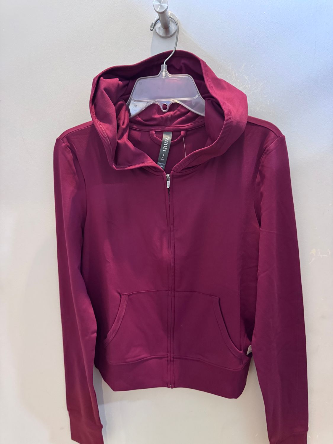 Vuori Halo Mini FZ Hoodie Cherry Noir