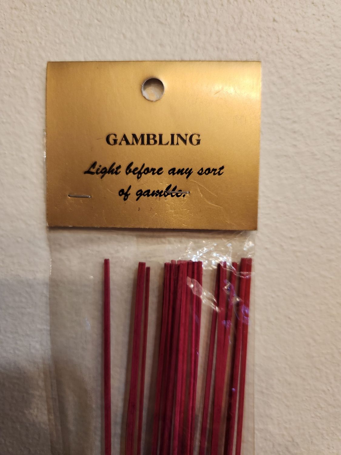 GAMBLING INCENSE