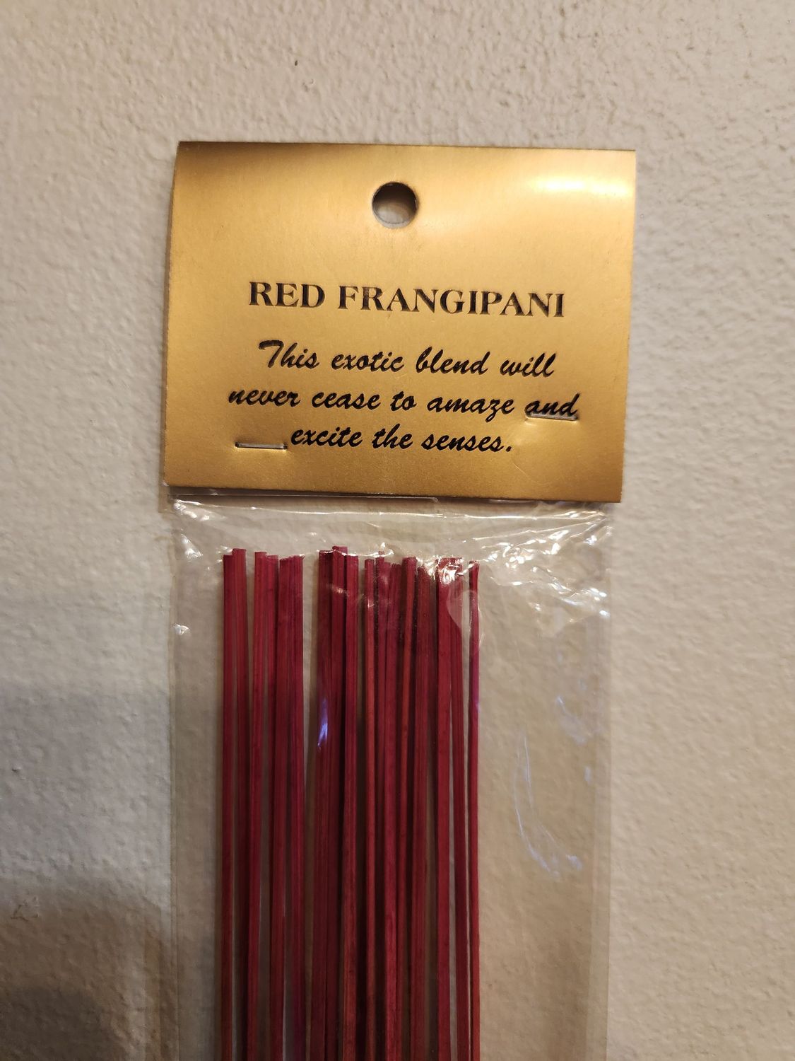 RED FRANGAPANI INCENSE