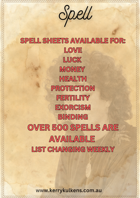 SPELL SHEETS