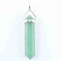 AVENTURINE GREEN DD PENDANT SILVER