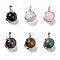 AMETHYST BALL PENDANT SILVER
