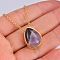 AMETHYST ASHES LOCKET PENDANT GOLD