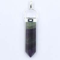 FLOURITE DD PENDANT SILVER