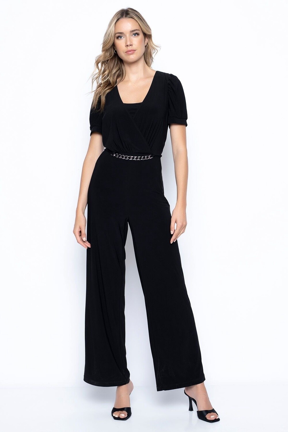 Ruched Jumpsuit with chains # EY609