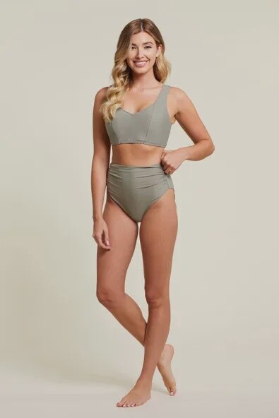 Army Green Swim Top #13930