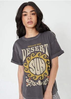 Desert Sun Graphic Tee - Boyfriend Fit # SP24-114