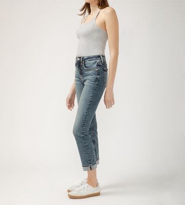 BEAU BOYFRIEND HIGH RISE SLIM LEG #L27363SIA327