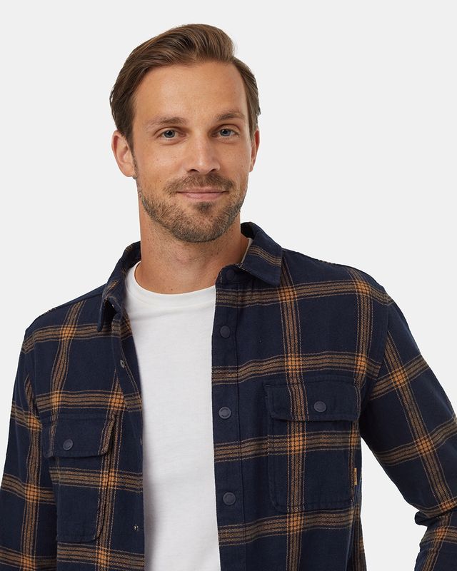 KAPOK FLANNEL COLVILLE MIDNIGHT BLUE PLAID #TCM4652