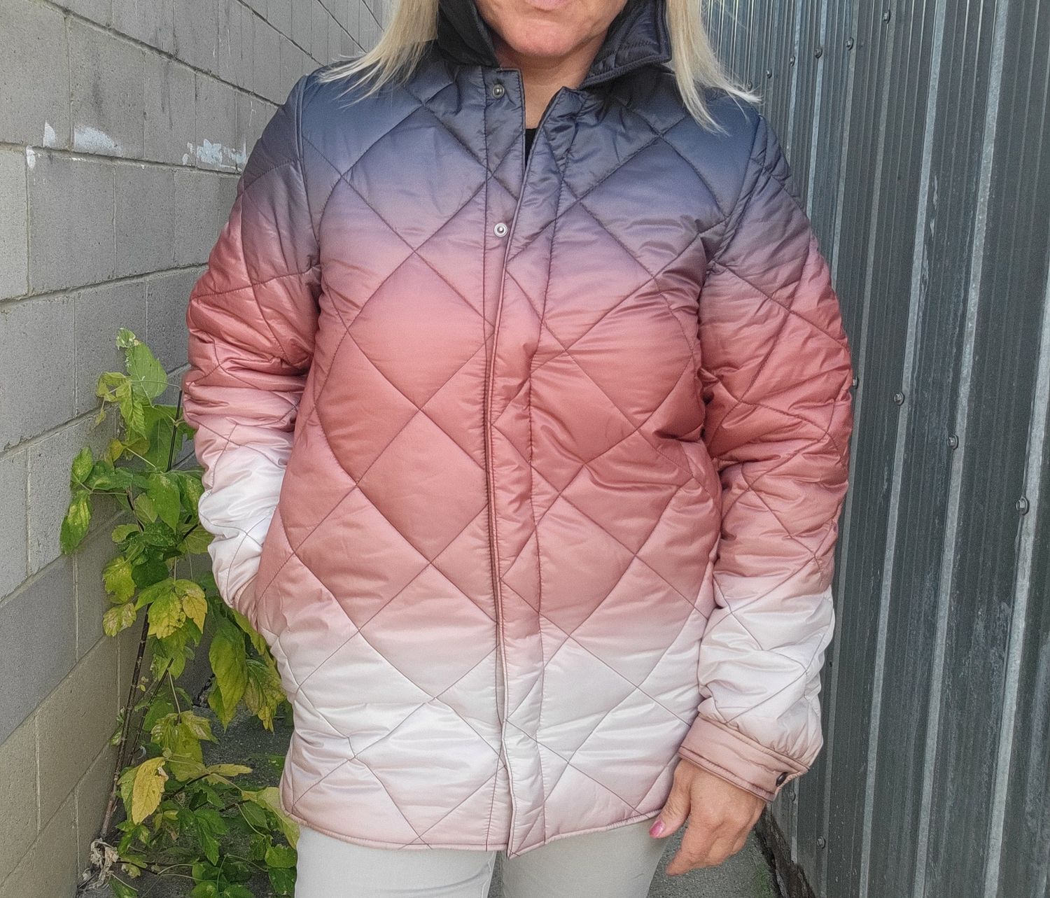 QUILTED OMBRE JACKET #1608967