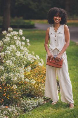 LINEN BLEND VEST #JT-18757
