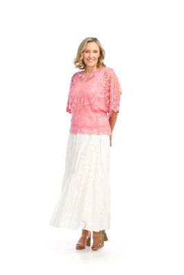 PINK MESH BLOUSE #PT-16115