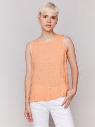 Linen Tank  # C4425T Orange