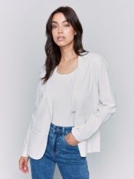 Linen Blazer # C6301-229B