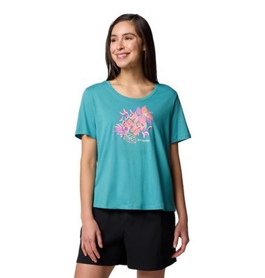 SUN TREK GRAPHIC TEE TEAL  #2120131330