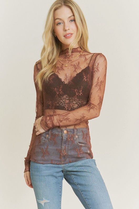 Mesh Top Brown #TP9602