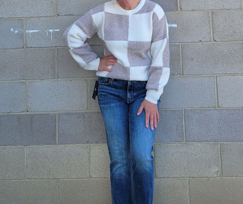 Checkered Knit # DT23052