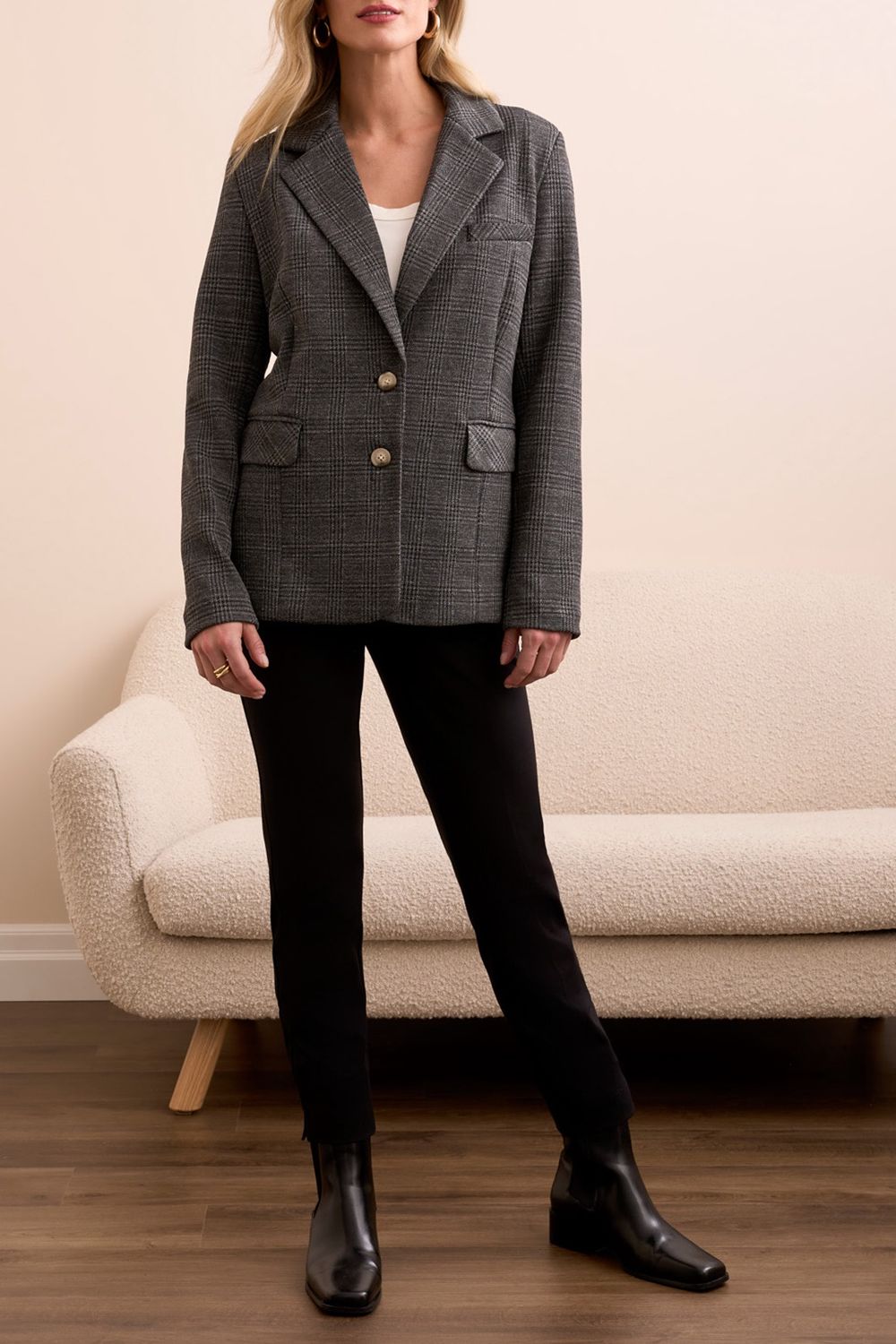ROLL SLV LINED BLAZER #23480