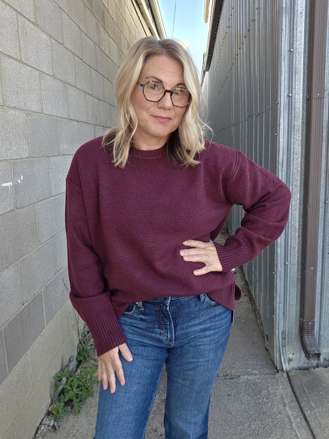 Burgundy Knit # 77S411S